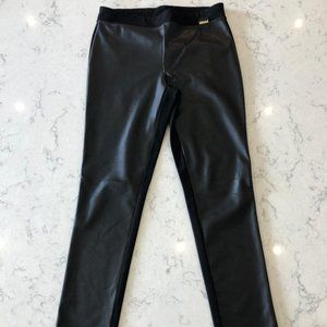 Calvin Klein Faux Leather front legging